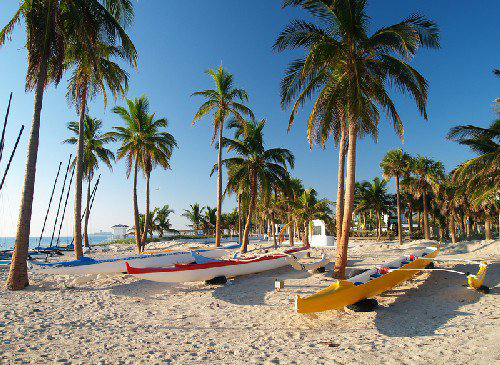 Canoes on the beach